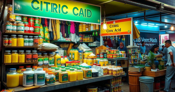 Onde vende ácido cítrico para uso culinário e industrial